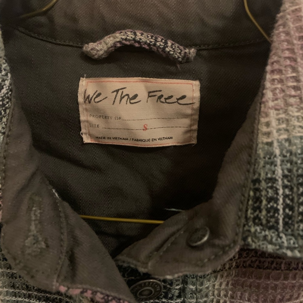 We The Free Colorful Waffle Knit Jacket